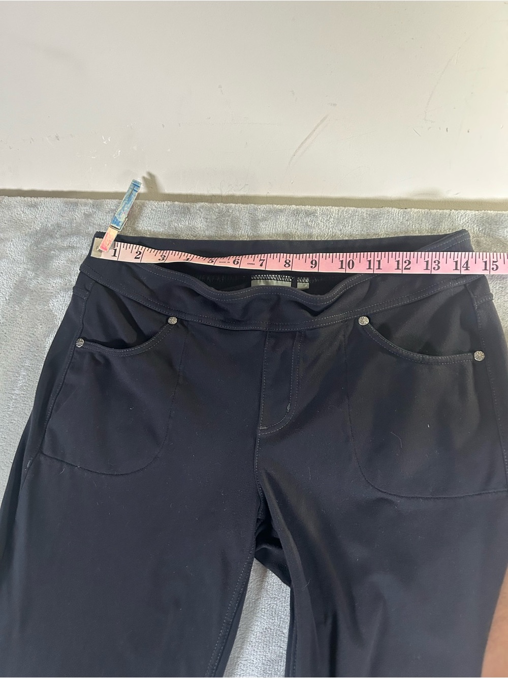 Athleta Black low rise straight leg flared Active Pants - Picture 9 of 12